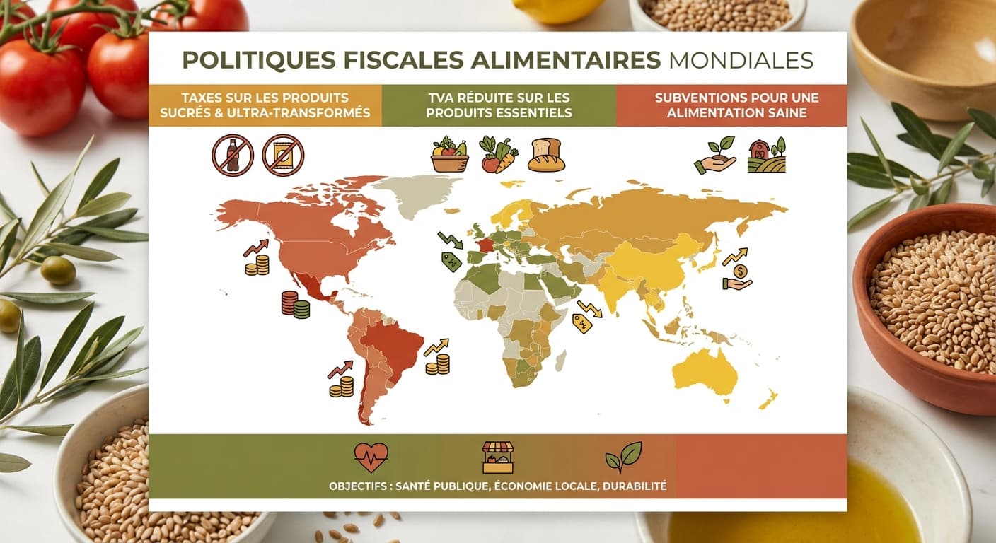 Comparaison des politiques fiscales alimentaires dans le monde