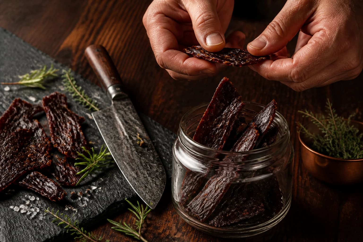 Etape 4 : Surveiller la cuisson et conditionner — Beef jerky épicé : le snack qui réveille