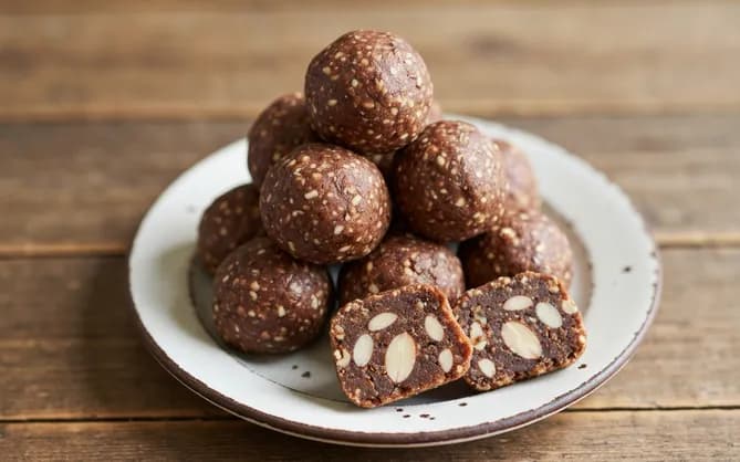 Bouchées énergie dattes & cacao