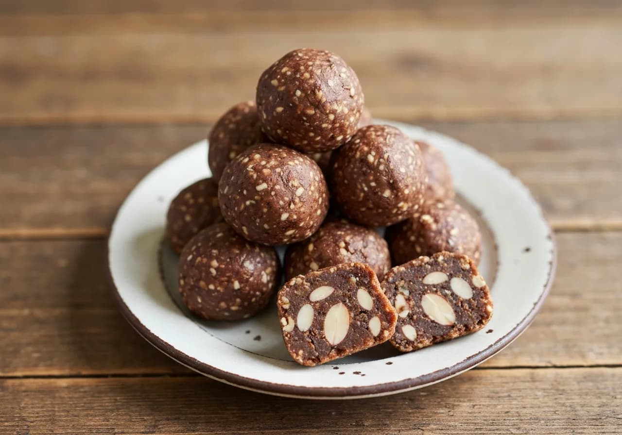 Bouchées énergie dattes & cacao