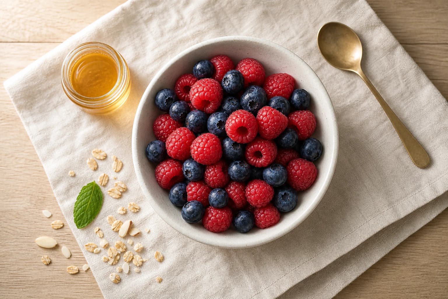Etape 2 : Préparer les fruits rouges — Bowl skyr, fruits rouges & granola