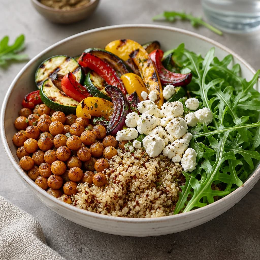 Étape 3 : Assembler le bowl — Bowl de quinoa aux légumes grillés