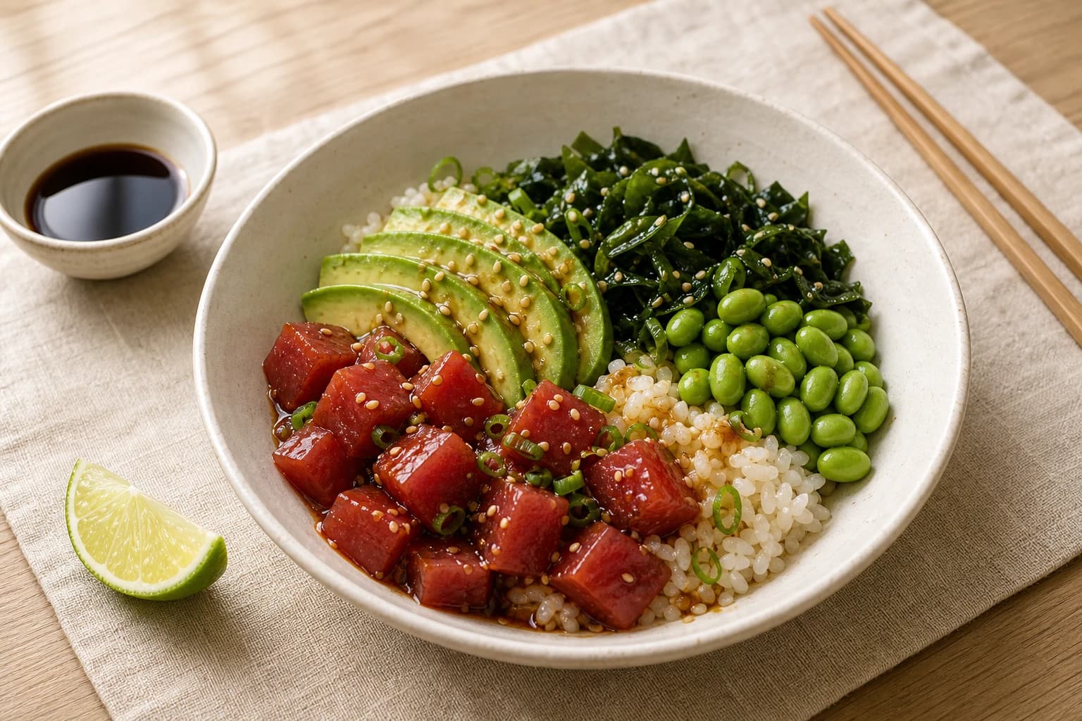 Etape 1 : Cuire et assaisonner le riz à sushi — Bowl thon mariné soja-sésame