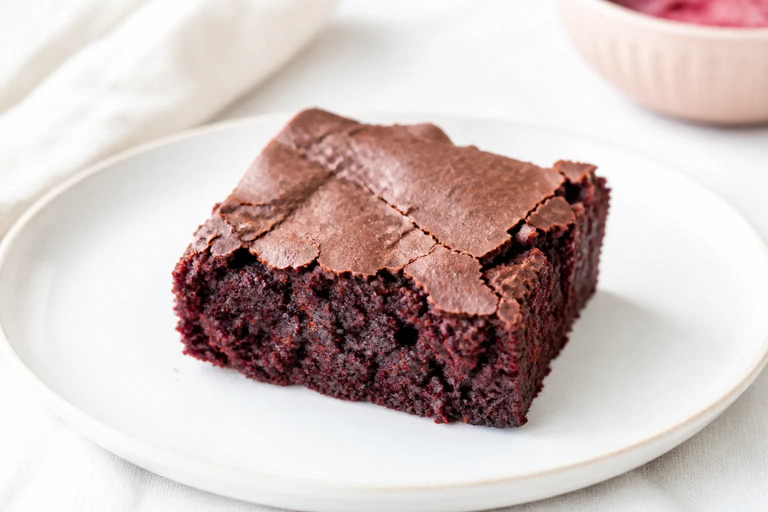 Brownie vegan betterave ultra-fondant