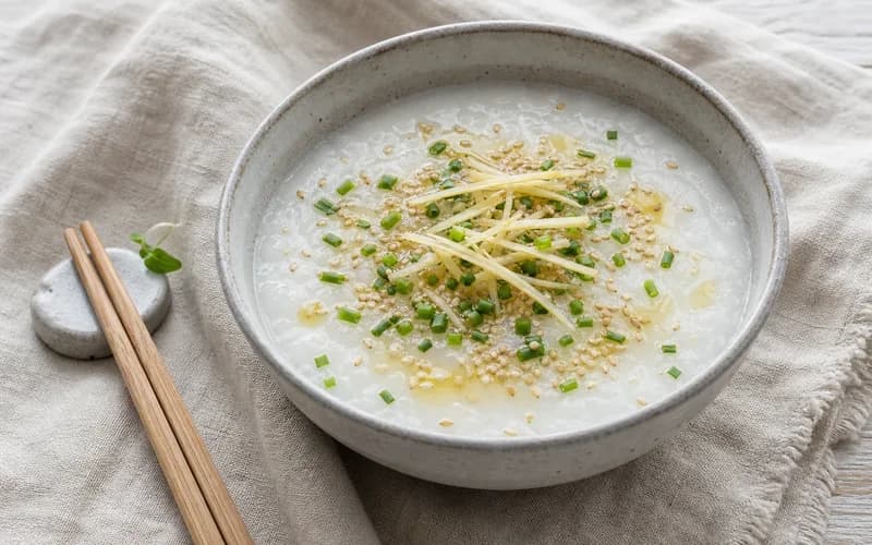 Congee riz gingembre : le petit-déjeuner japonais