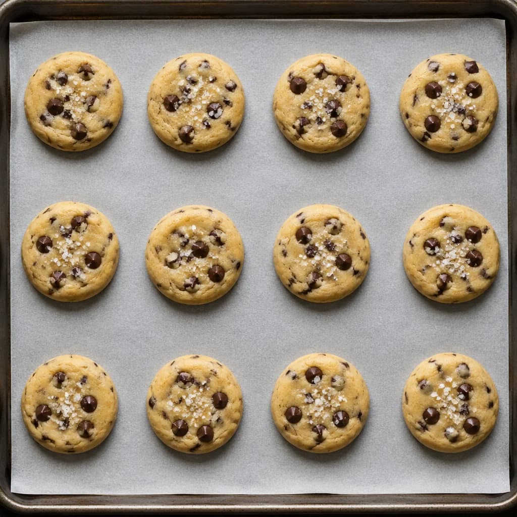 Étape 3 : Former et disposer les cookies — Cookies fondants et croustillants