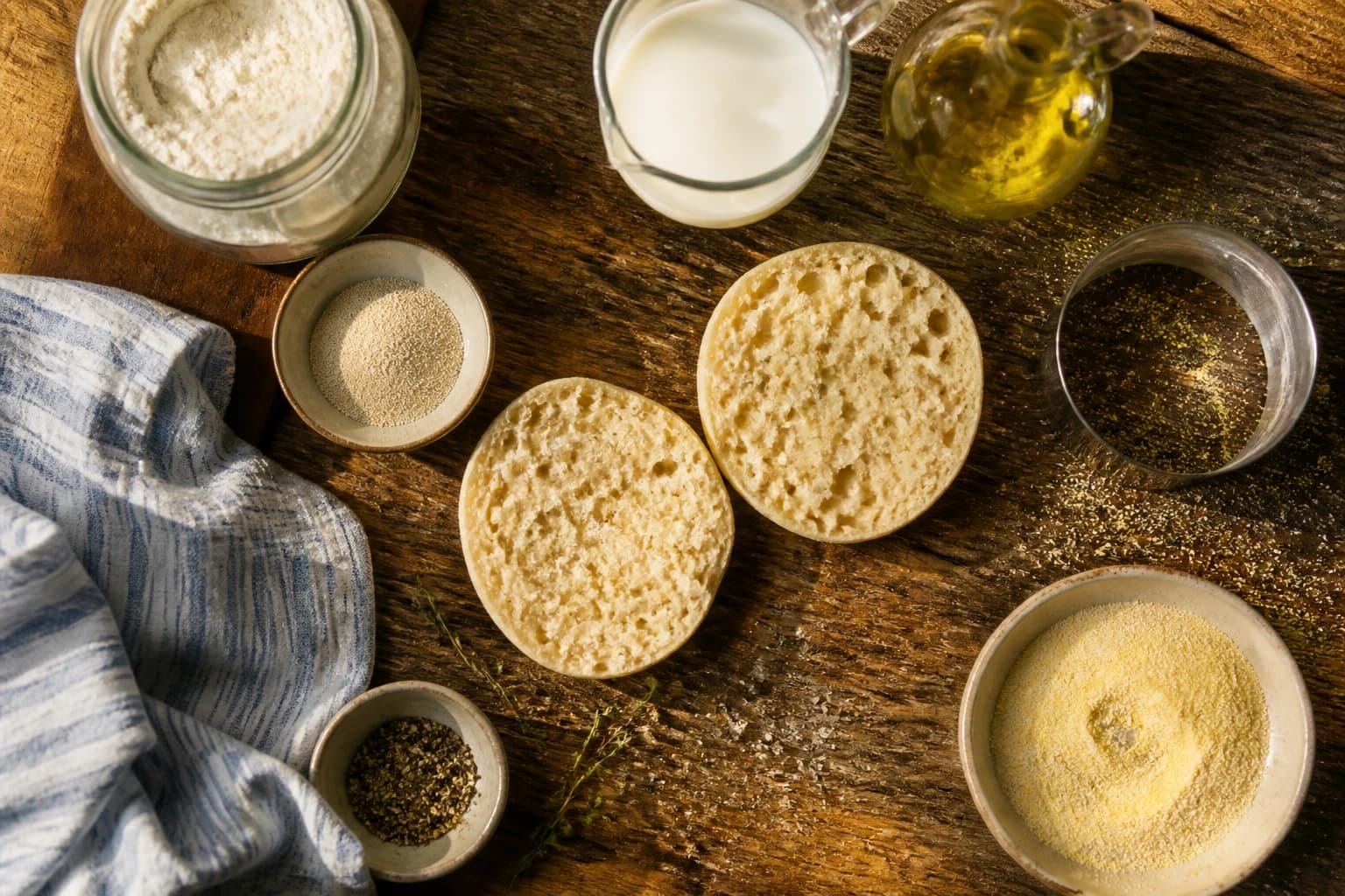Etape 5 : Fourchettage et service — English muffins maison : 5 étapes pour réussir