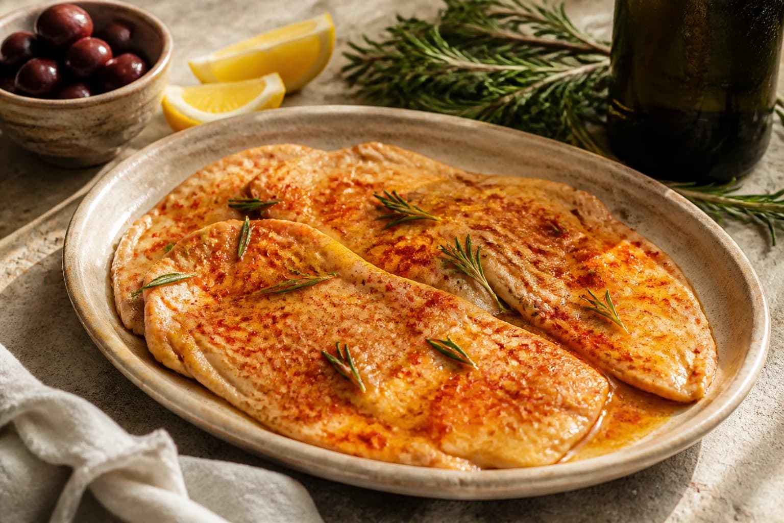 Etape 2 : Préparer les escalopes — Escalope de poulet à l'aïoli : crémeux et léger
