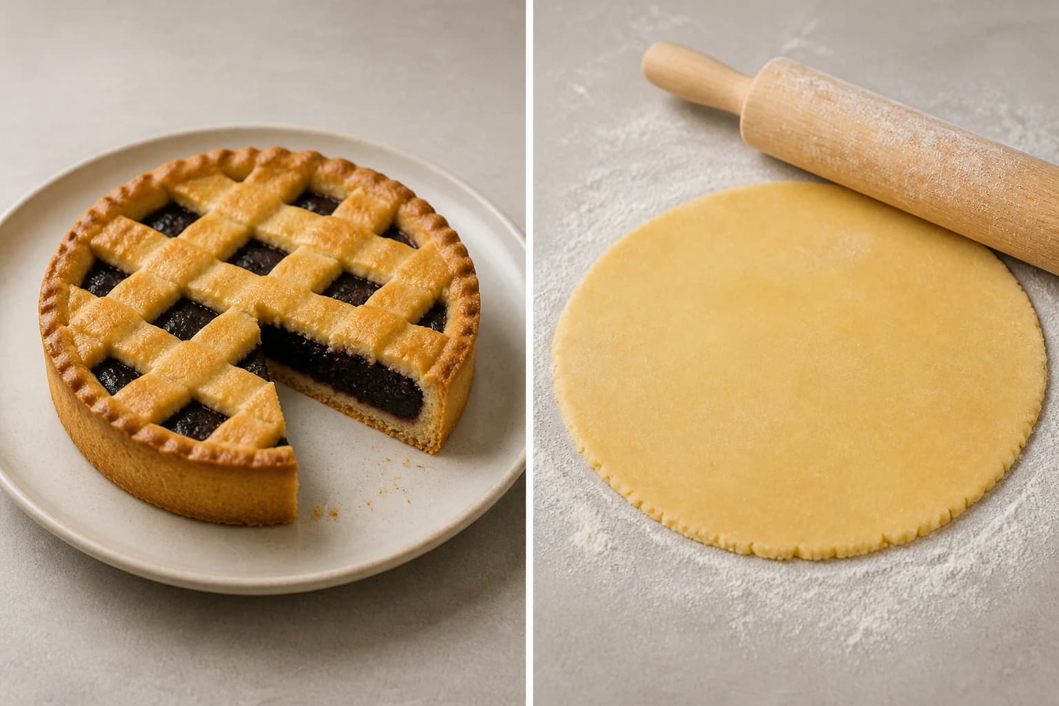 Etape 3 : Fermer et décorer — Gâteau basque à la cerise noire