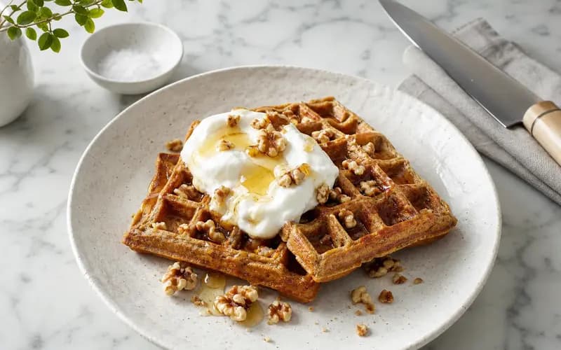Gaufres à la farine de châtaigne sans gluten