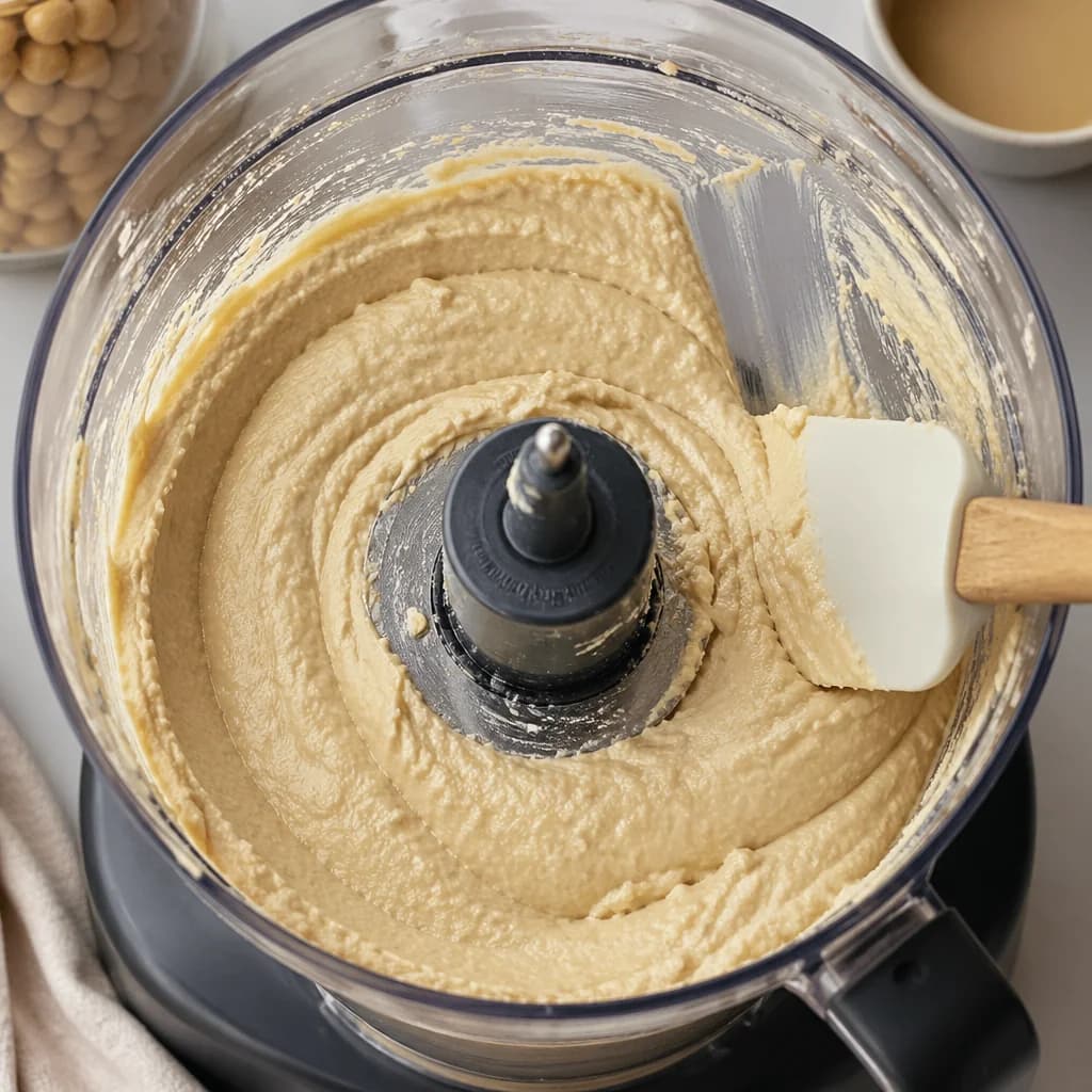 Étape 3 : Incorporer les pois chiches — Houmous maison ultra-crémeux au tahini