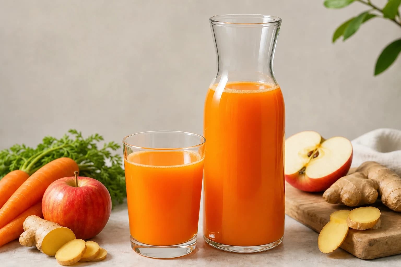 Etape 2 : Découper selon l'appareil — Jus carotte pomme gingembre : le bon équilibre