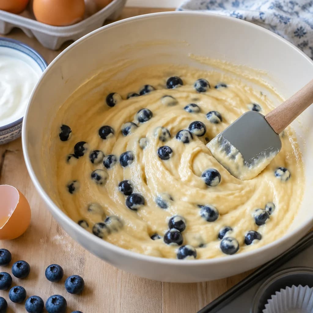 Étape 3 : Préparer l'appareil — Muffins moelleux myrtille & citron