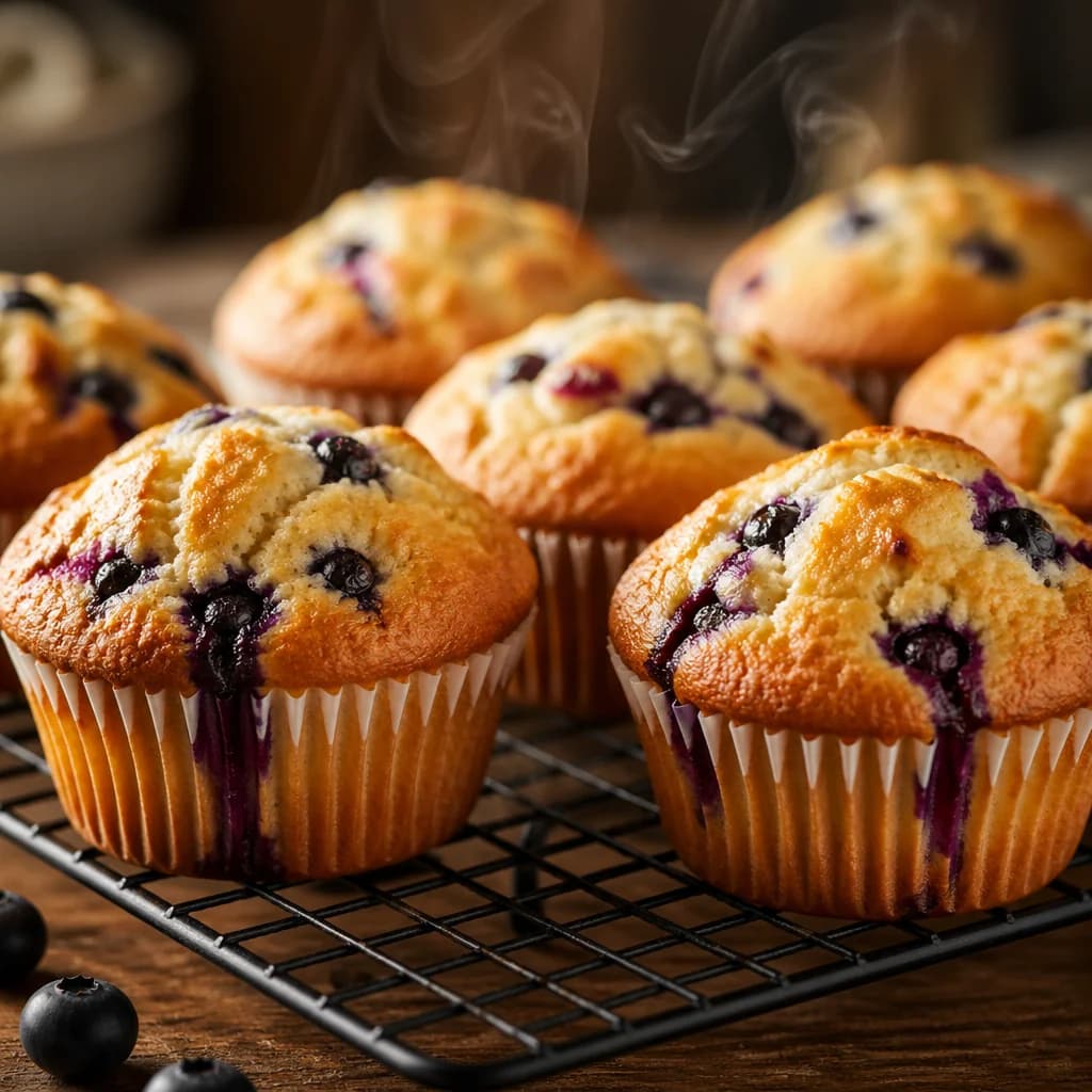 Étape 4 : Cuire les muffins — Muffins moelleux myrtille & citron
