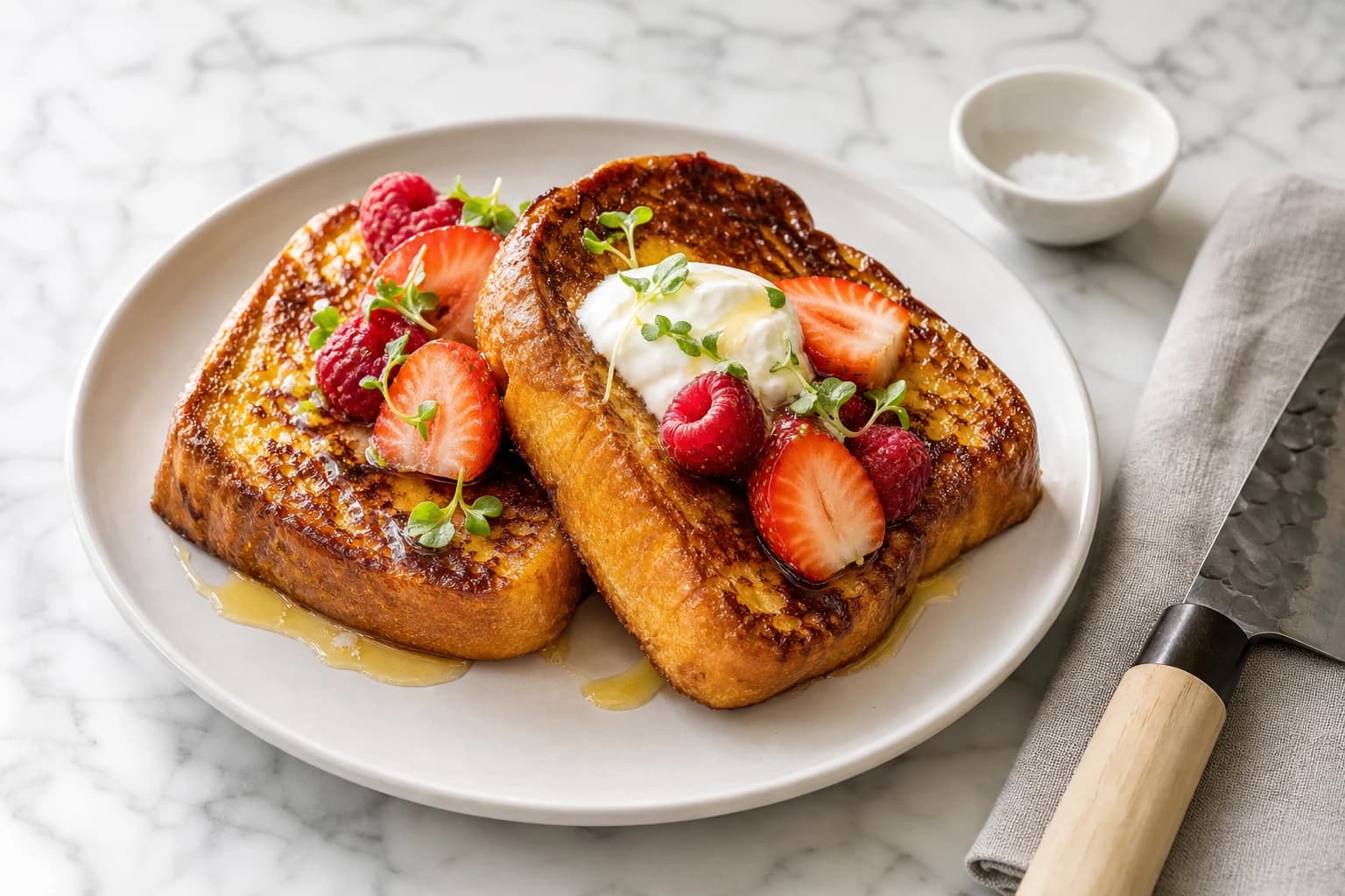 Pain perdu brioche healthy : la recette dorée sans remords en 15 min