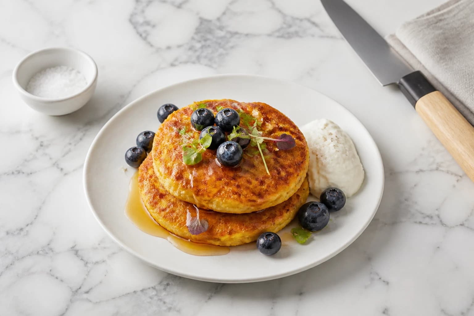 Etape 4 : Dresser et servir — Pancakes patate douce sans gluten