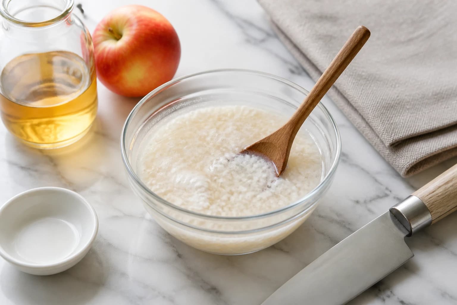 Etape 1 : Préparer le lait fermenté végétal — Pancakes de sarrasin aux myrtilles vegan