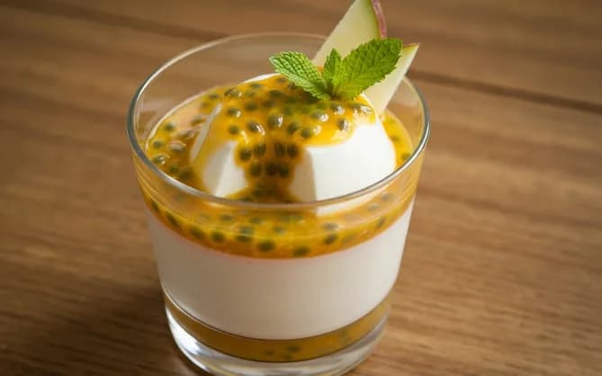 Panna cotta coco & passion légère