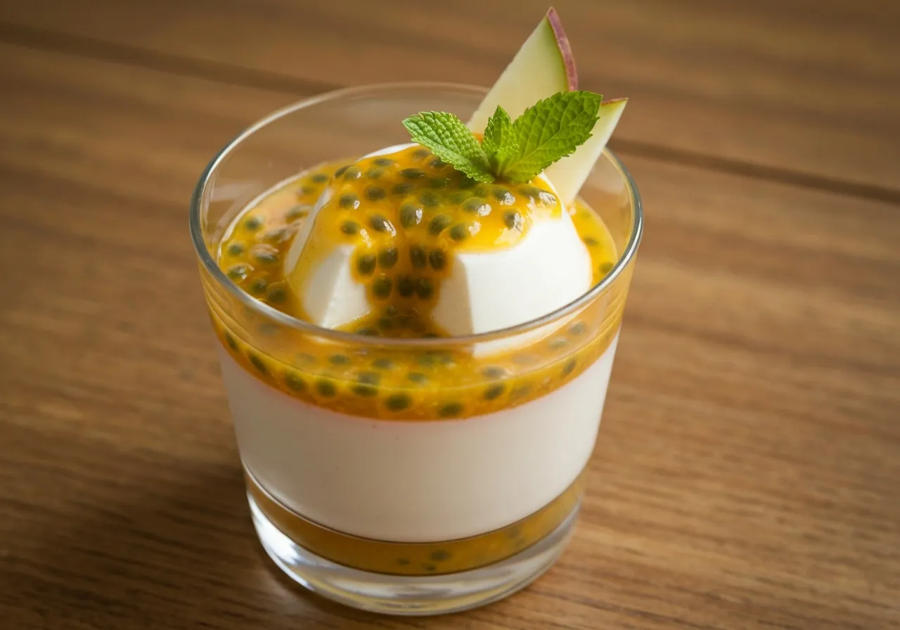 Panna cotta coco & passion légère