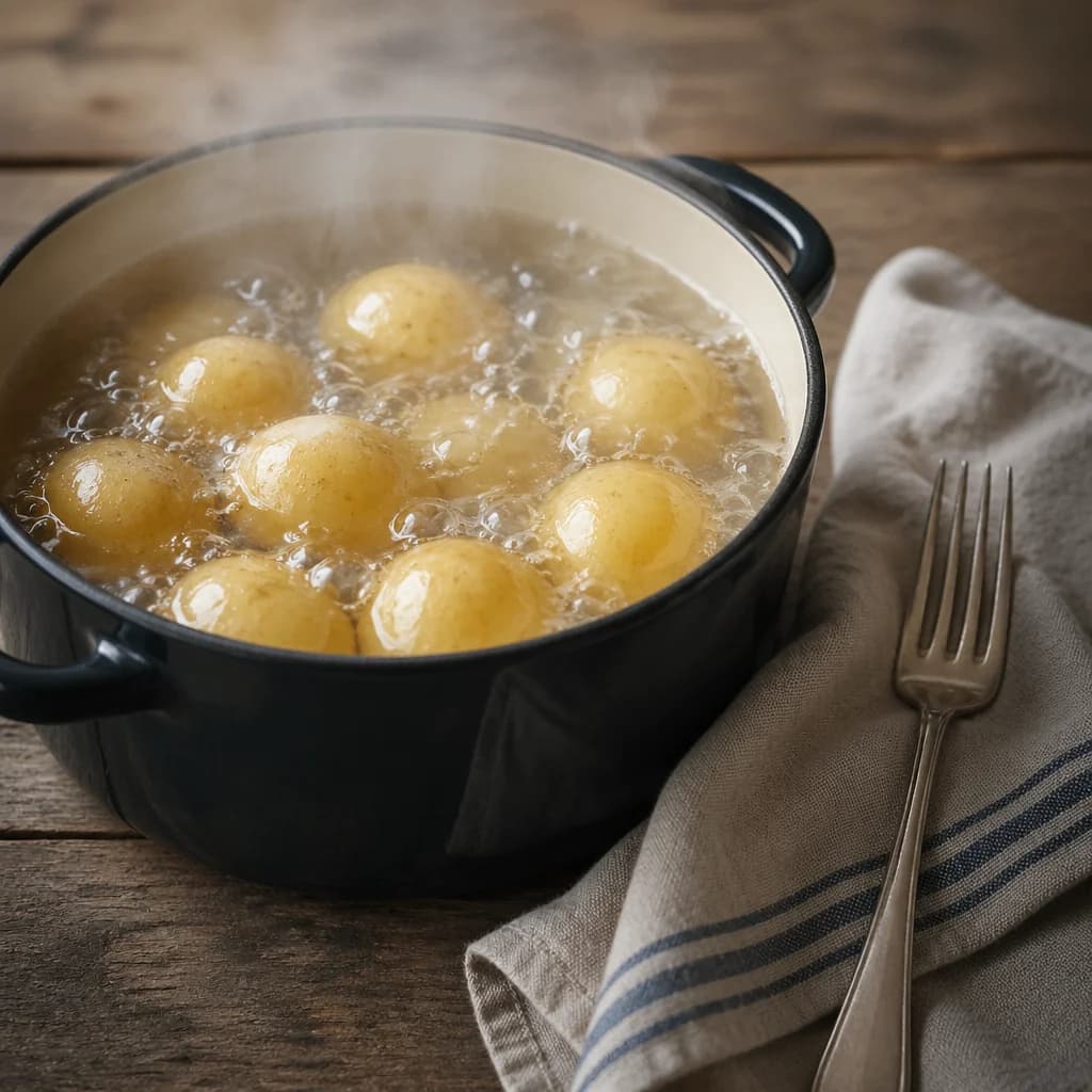 Étape 1 : Cuire les pommes de terre — Patachée angevine, salade paysanne