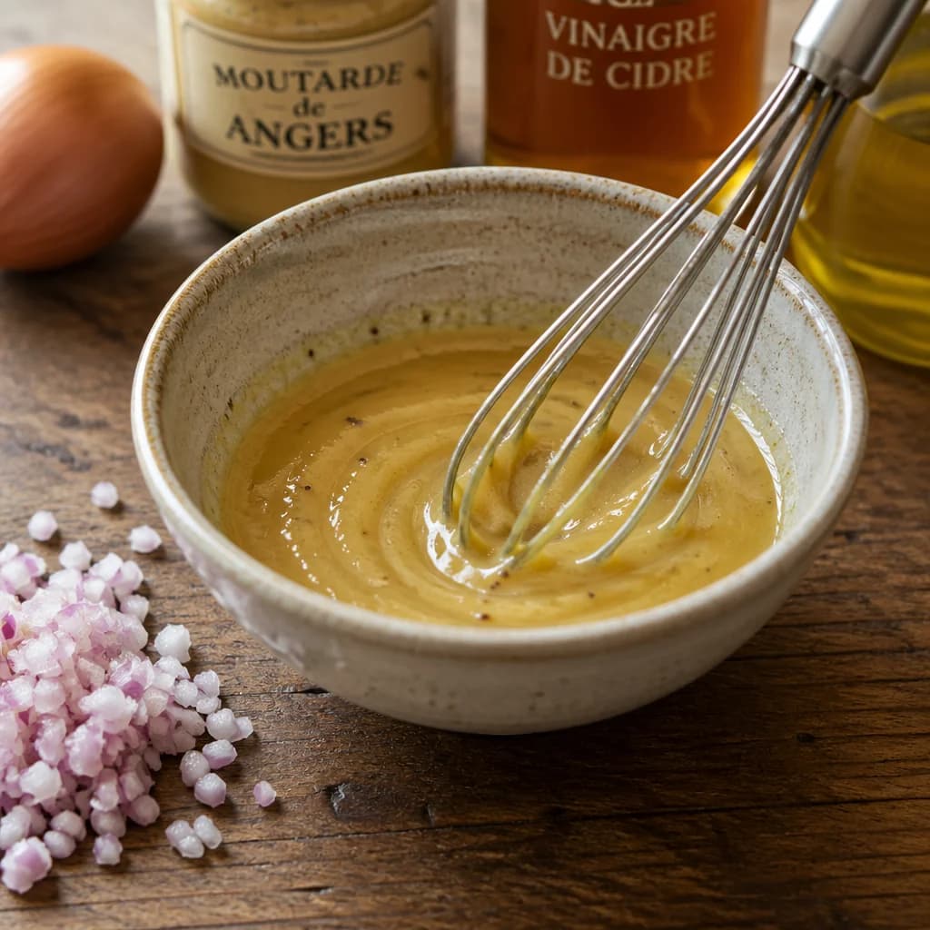 Étape 4 : Préparer la vinaigrette angevine — Patachée angevine, salade paysanne