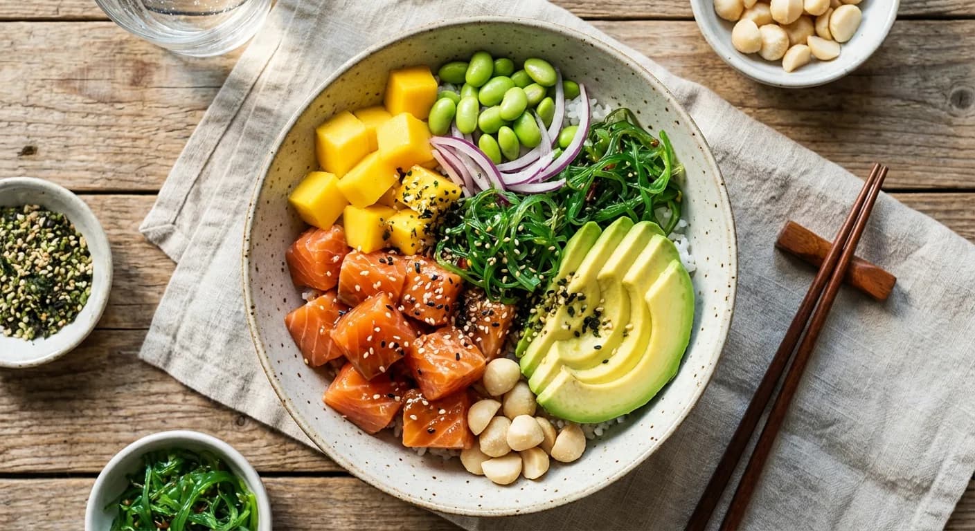 Poké bowl saumon & mangue