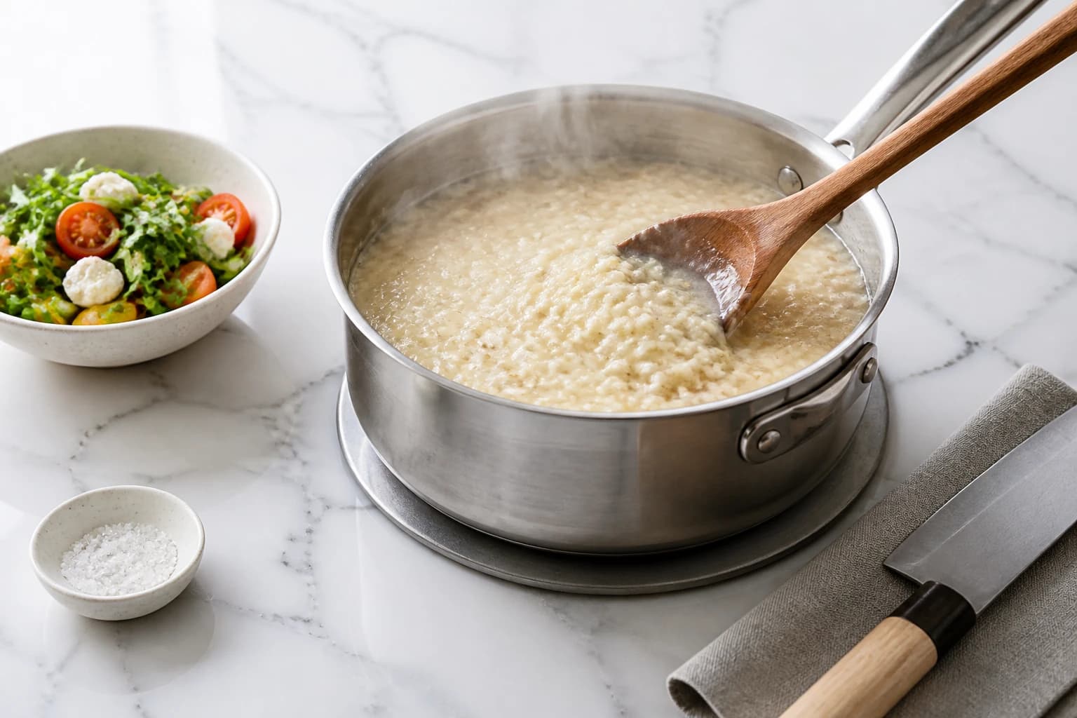 Etape 2 : Cuire le porridge — Porridge millet, pomme et cannelle