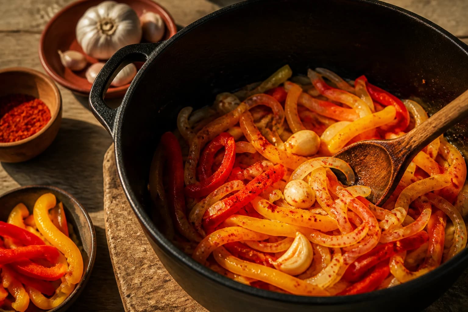 Etape 3 : Déglacer et mijoter avec les tomates — Poulet basquaise allégé & mijoté
