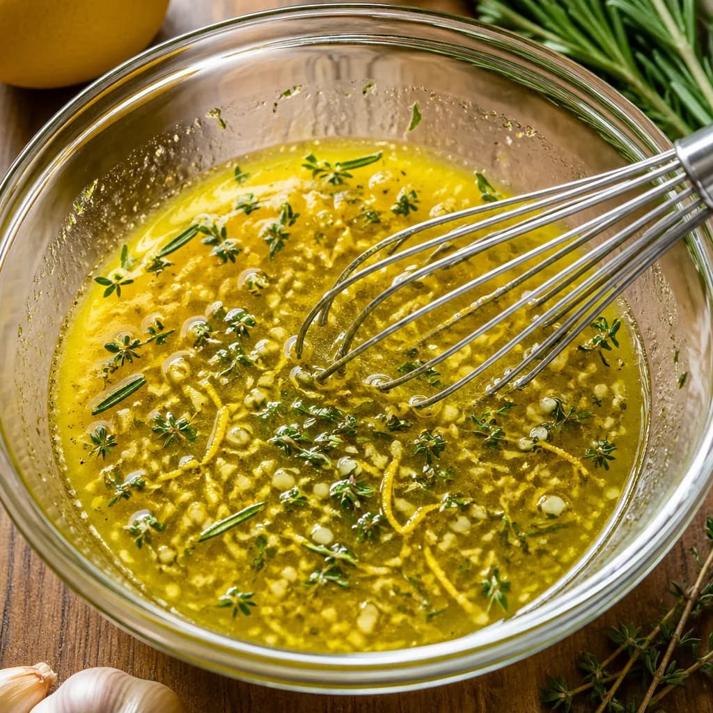Étape 1 : Préparer la marinade — Poulet aux herbes fraîches & citron