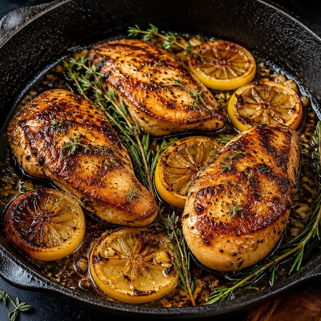 Étape 3 : Cuire le poulet — Poulet aux herbes fraîches & citron