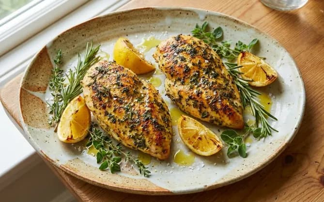 Poulet aux herbes fraîches & citron