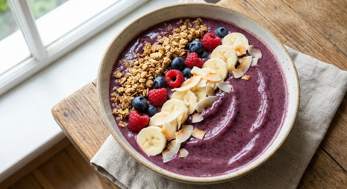 Smoothie bowl açaï & fruits rouges
