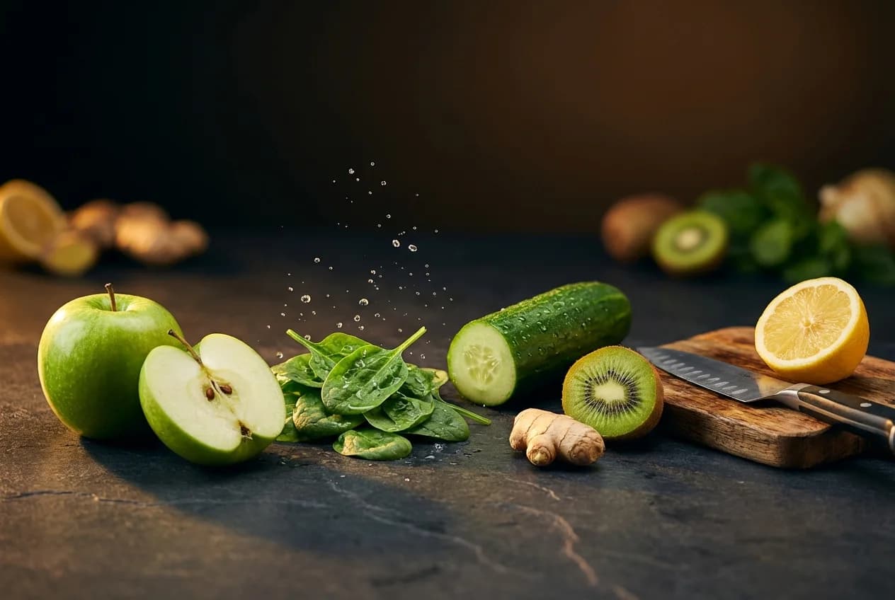 Étape 1 : Préparer les ingrédients — Smoothie détox vert : foie & énergie