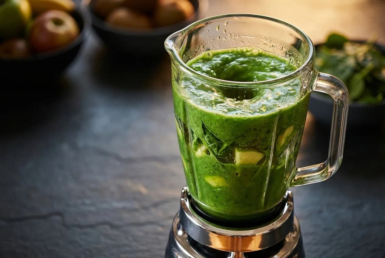 Étape 3 : Mixer — Smoothie détox vert : foie & énergie