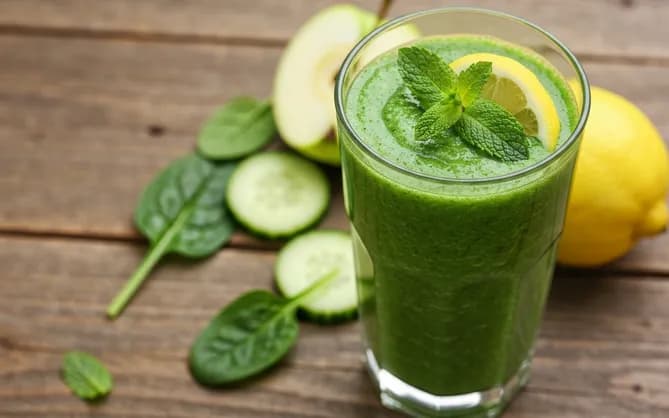 Smoothie détox vert : foie & énergie