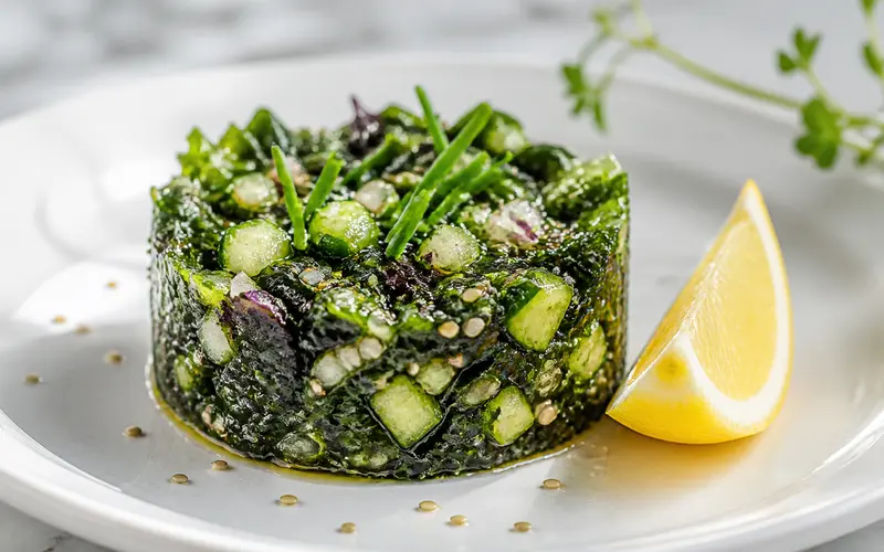 Tartare d'algues wakamé & concombre