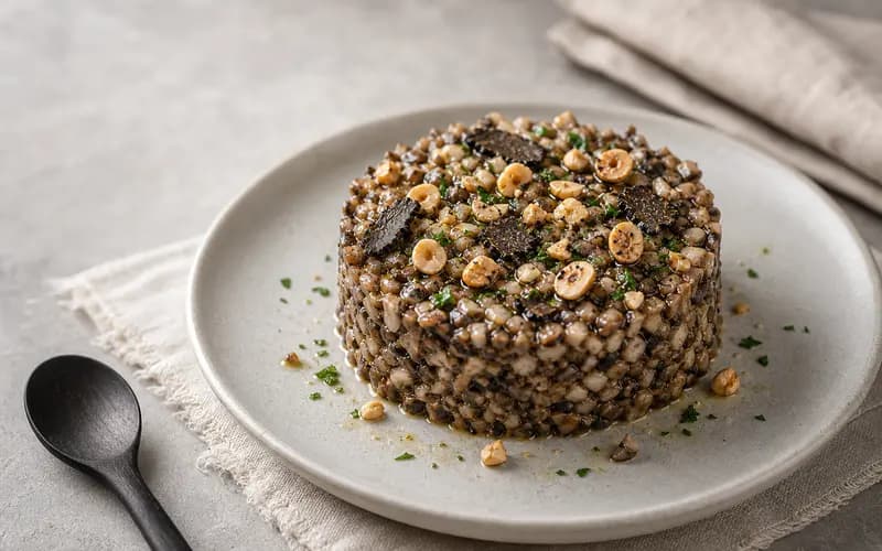 Tartare champignons, truffe & noisette
