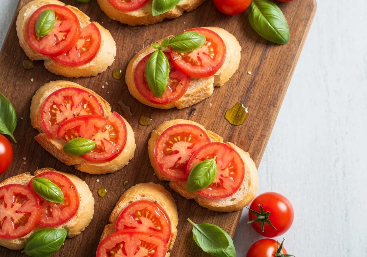 Toasts italiens façon bruschetta