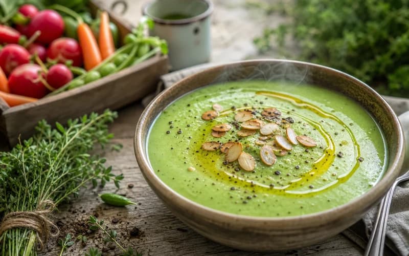 Velouté de brocoli à l'amande
