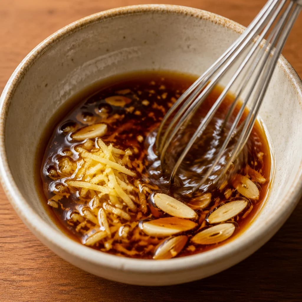 Étape 2 : Préparer la sauce — Wok de légumes colorés au gingembre