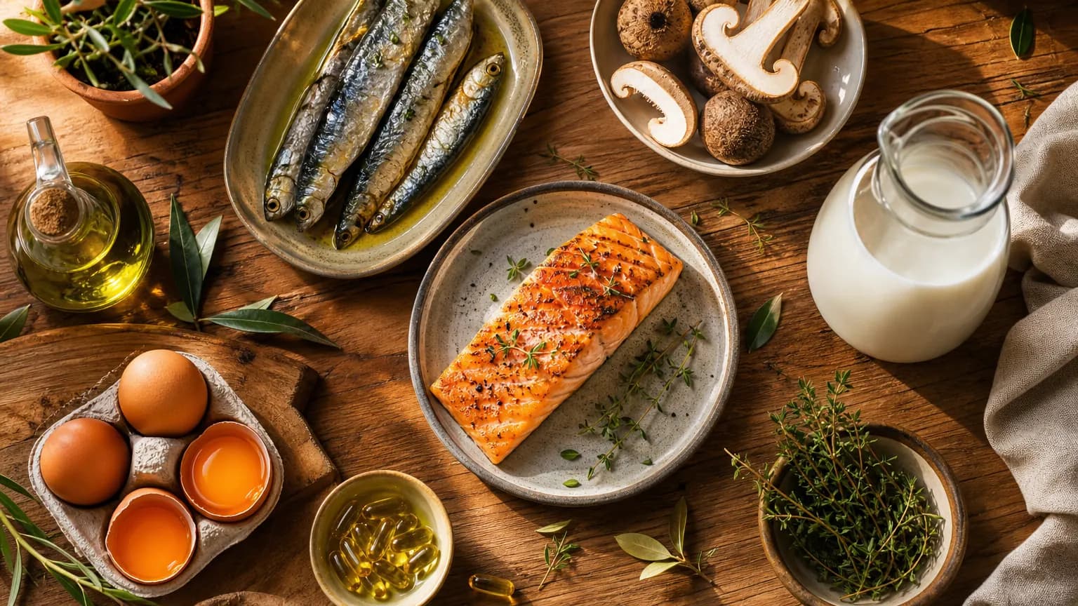 Aliments riches en vitamine D femme : guide complet