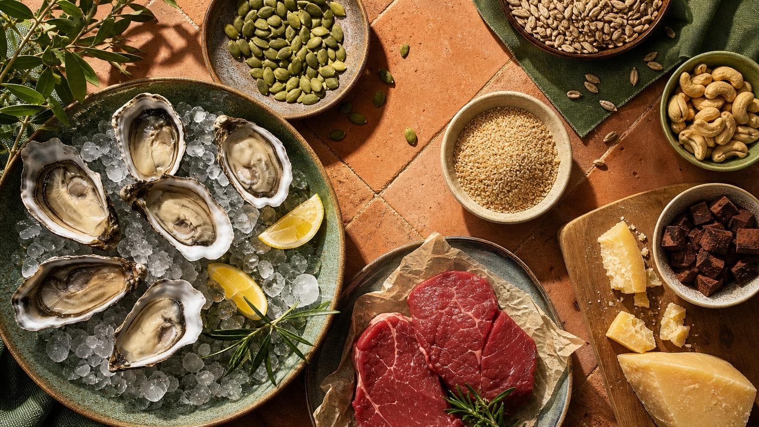 Aliments riches en zinc : sources et bienfaits