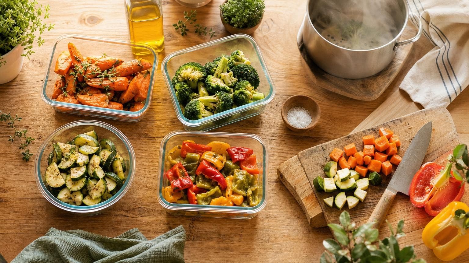 Batch cooking légumes : le guide pour la semaine