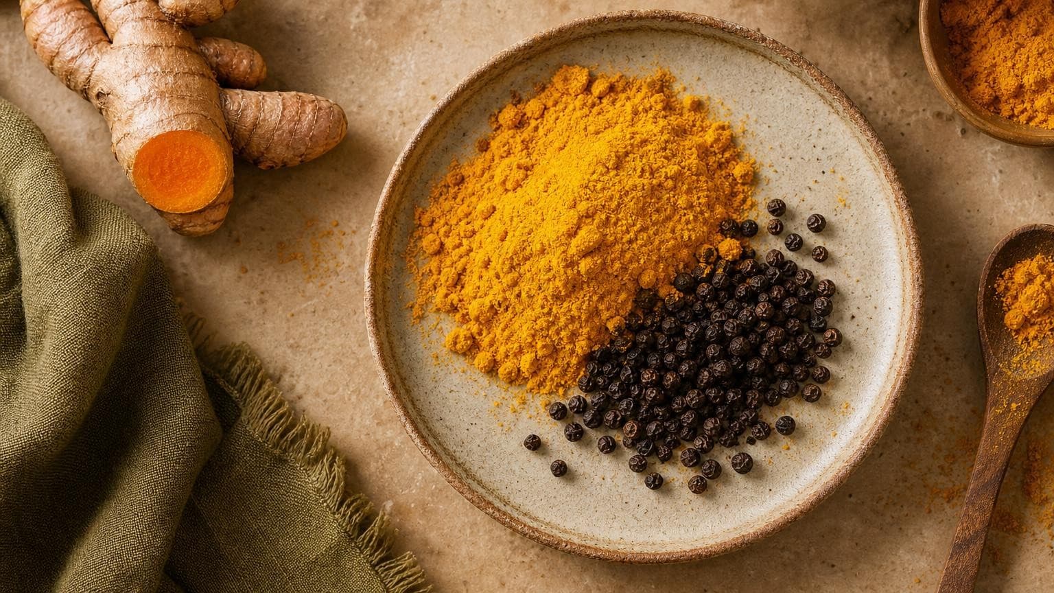 Curcuma et poivre noir : bienfaits, vertus et dosage