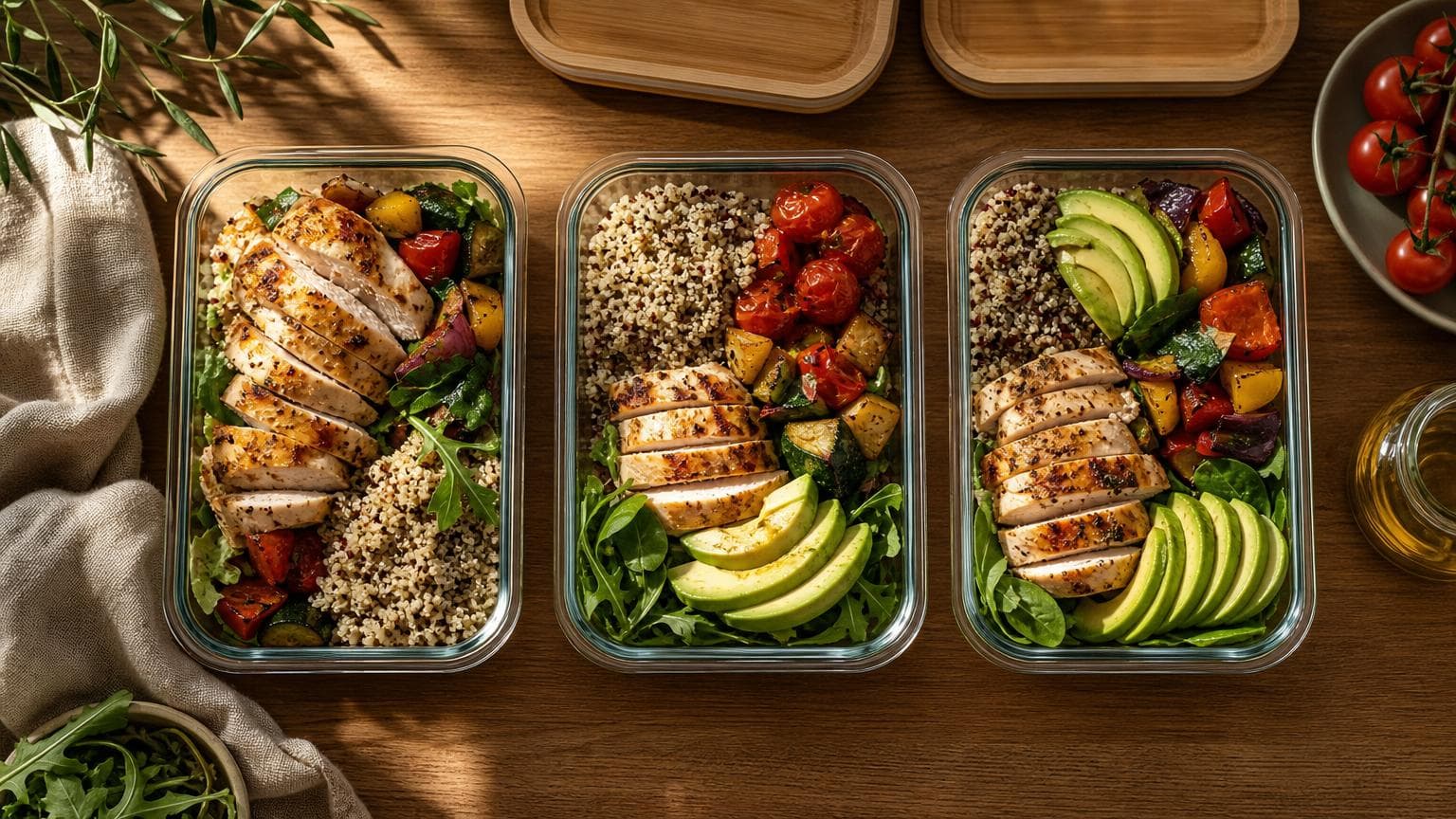 Meal prep lunch box : méthode et idées semaine