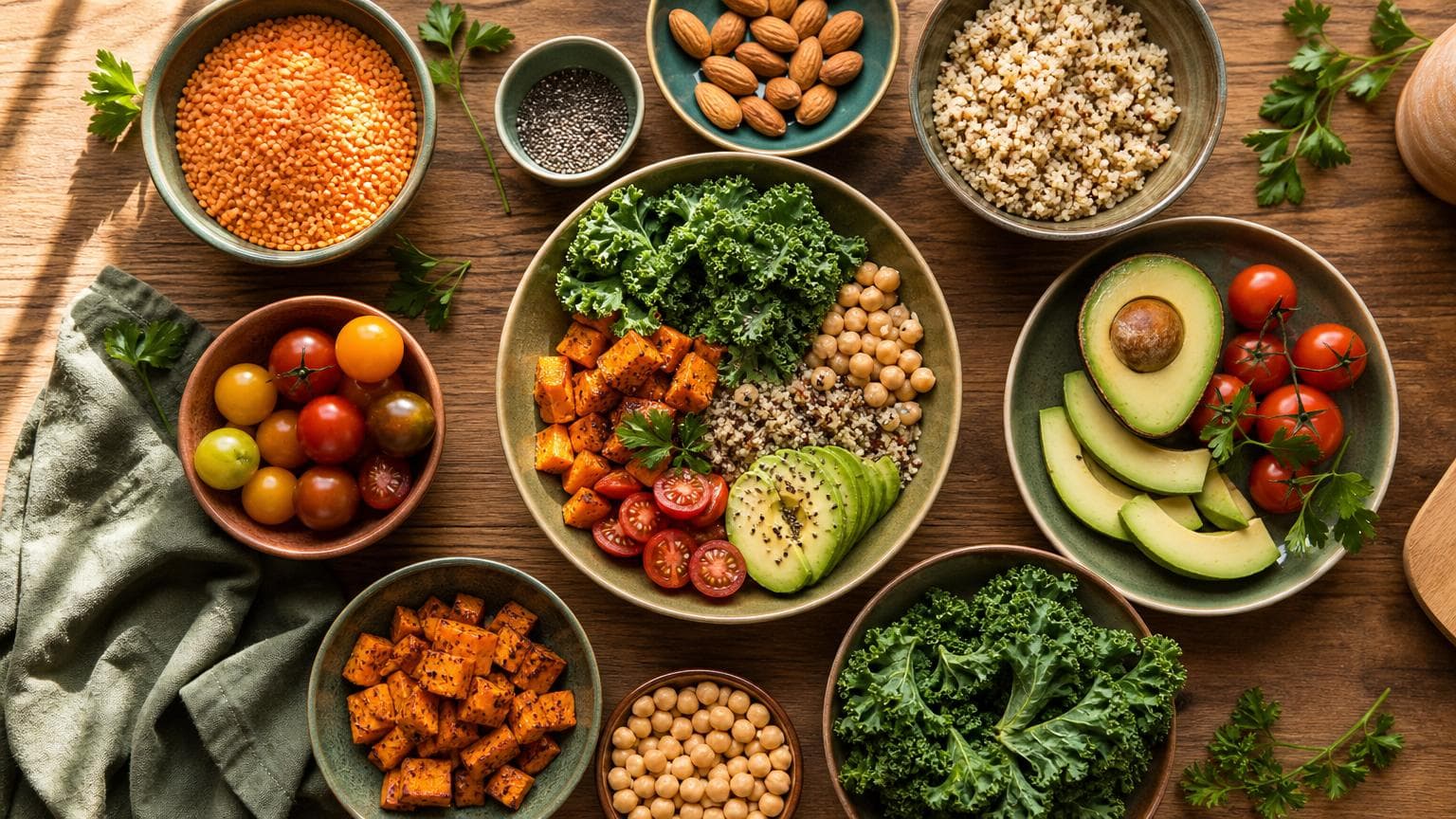 Menu vegan de la semaine : plan 7 jours équilibré et complet