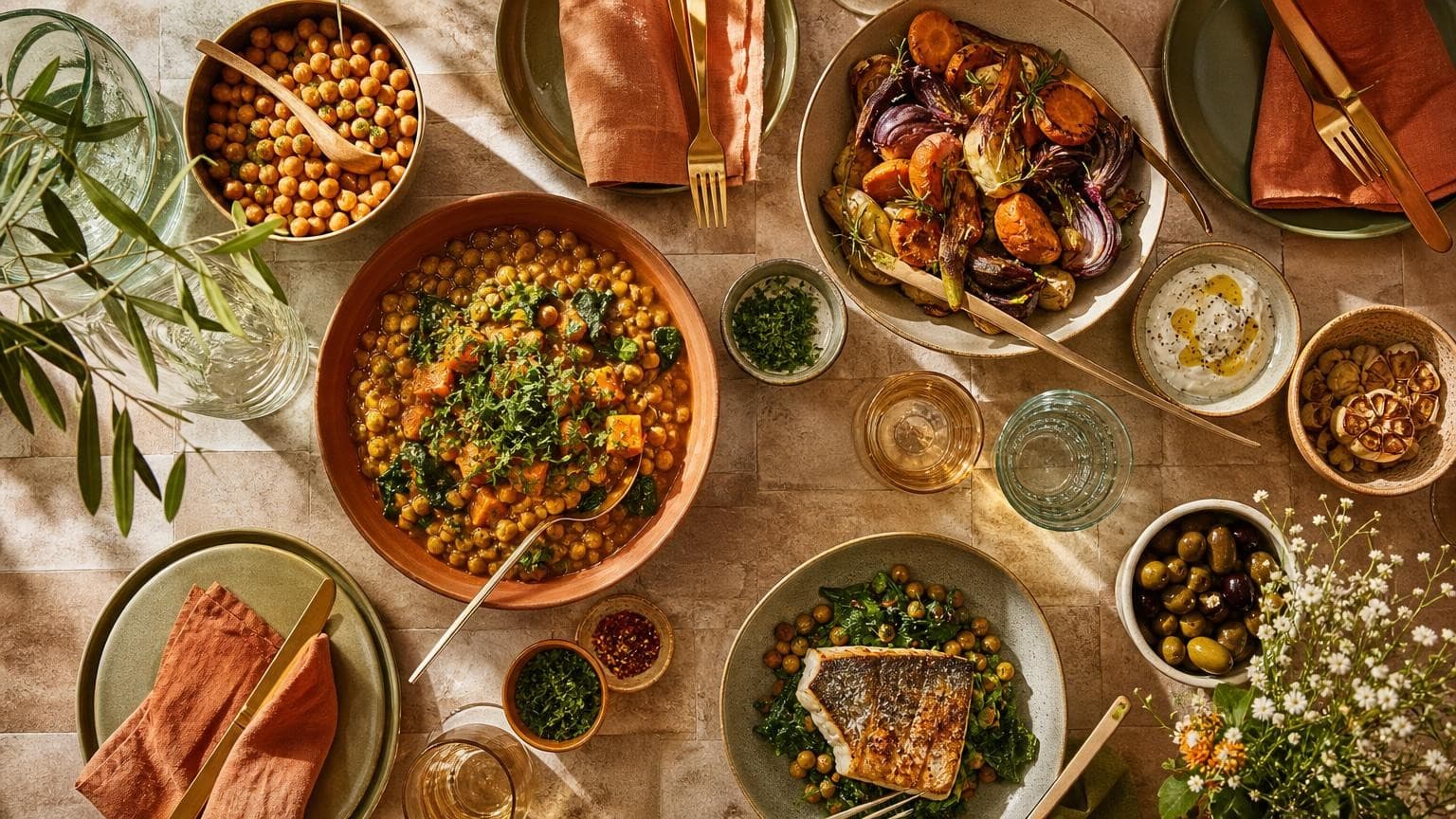 Recettes flexitariennes famille : menu 7 jours